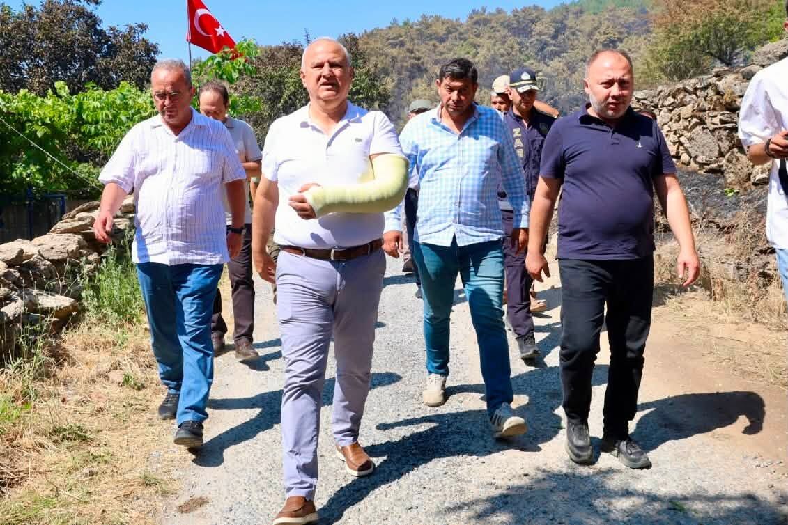 Başkan Kıvrak yangında destek veren herkese teşekkür etti