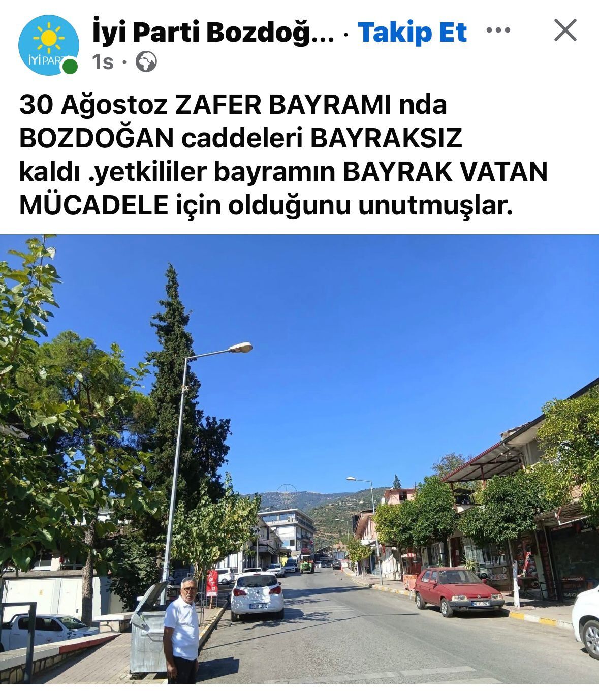 Bozdoğan'da 30 Ağustos'ta 'Bayraksız' kutlama! Kabul edilemez diyerek yetkililer göreve davet edildi