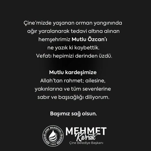 Çine’deki Yangında Alevlerin Arasında Kalmıştı! 17 Gündür Verdiği Yaşam Mücadelesini Kaybetti (3)