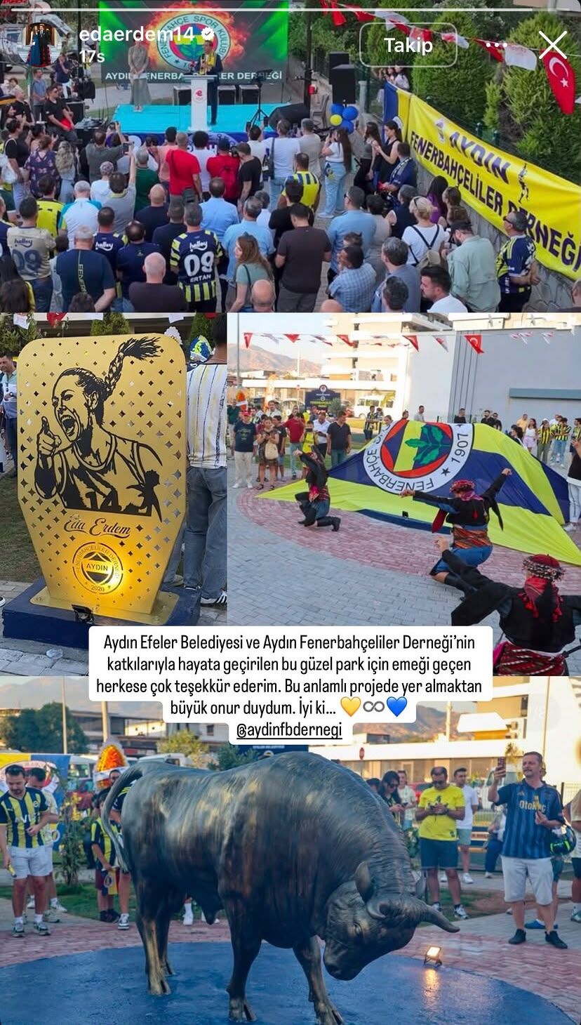 Fenerbahçe kaptanı Erdem’den Efeler’e teşekkür! “Büyük onur duydum”