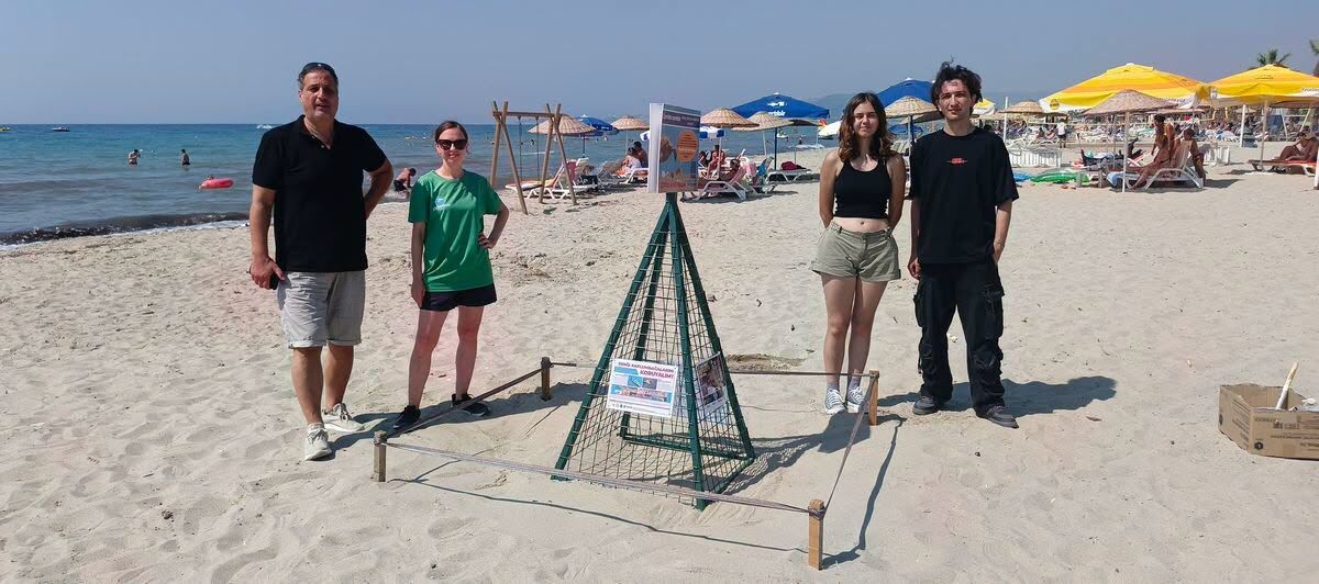 Kuşadası plajında sevindirici ihbar: Caretta caretta’lar son yuvalarını bırakıyor