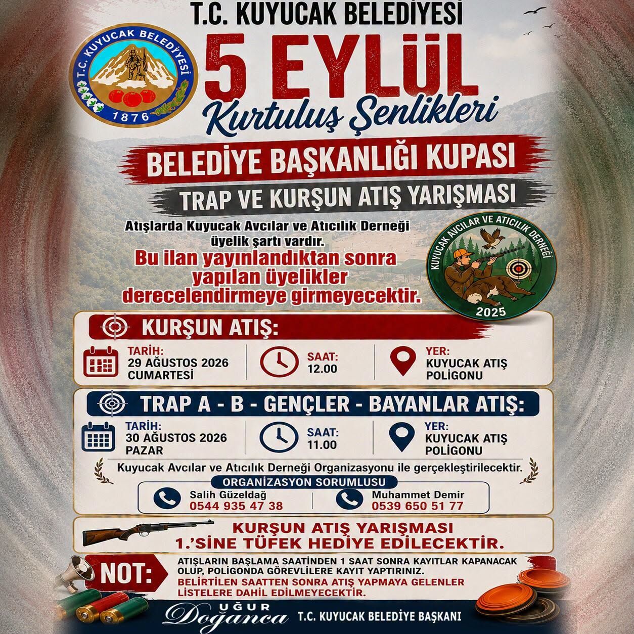 Kuyucak'ta 5 Eylül Kurtuluş Şenlikleri Heyecanı Başkan Doğanca Yarışma Için Kayıtların Başladığını Duyurdu (2)