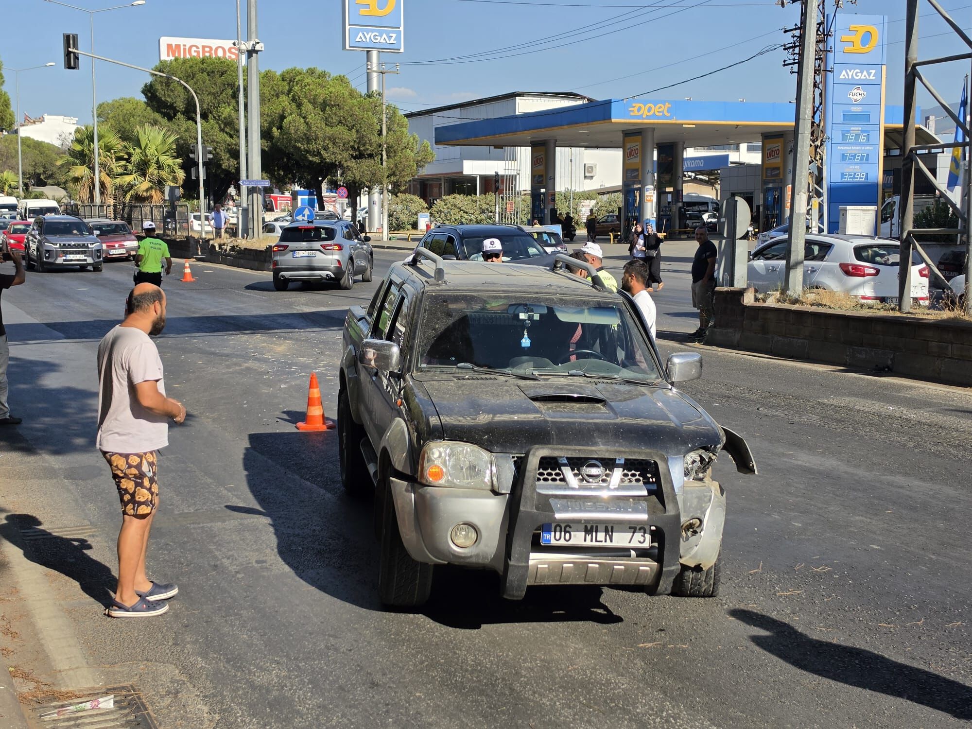 Nazilli’de Korkutan Kaza Bir Kişi Yaralandı (2)