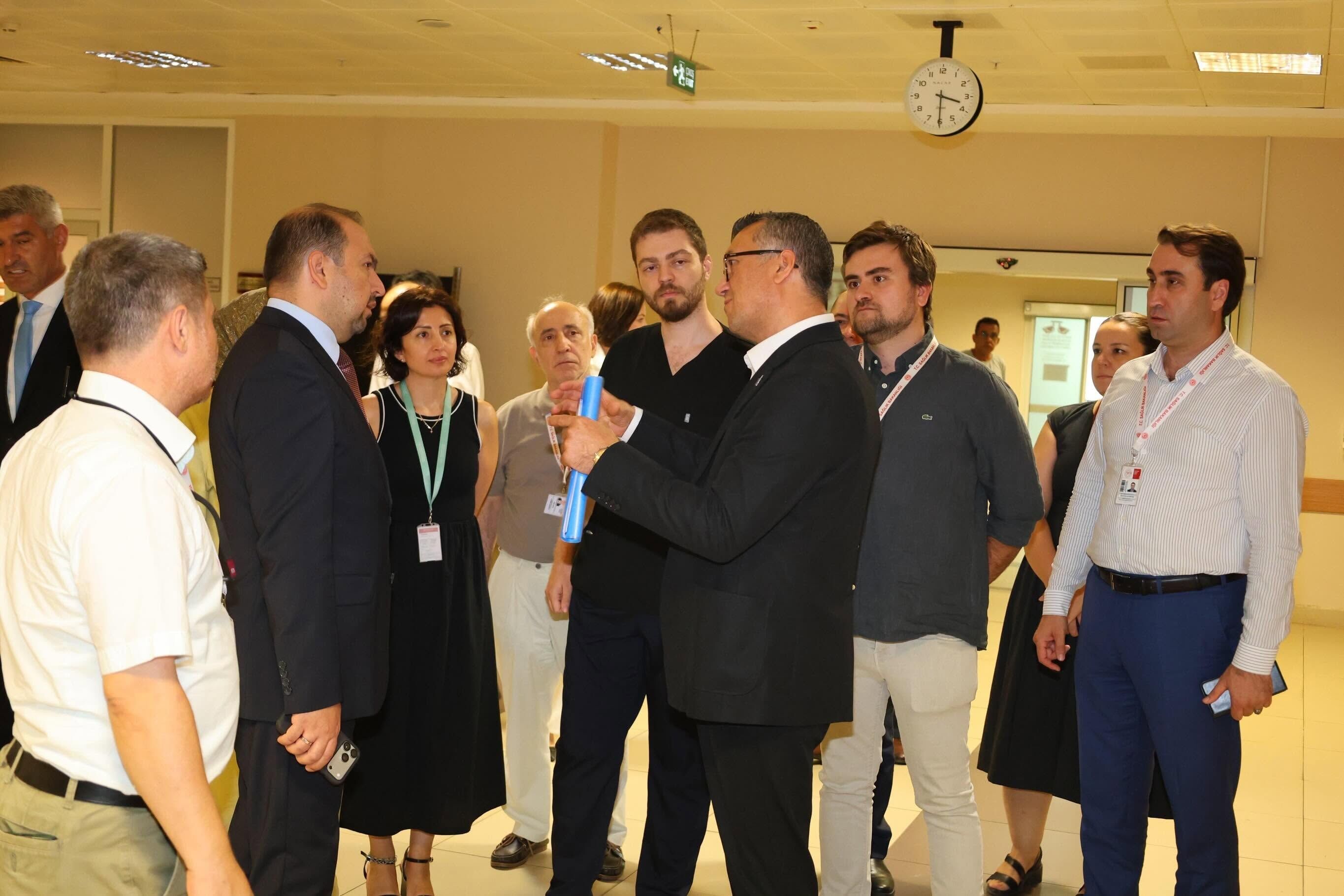 Nazilli’deki kalp merkezinde inceleme: TÜSEB Başkanı Kervan brifing aldı