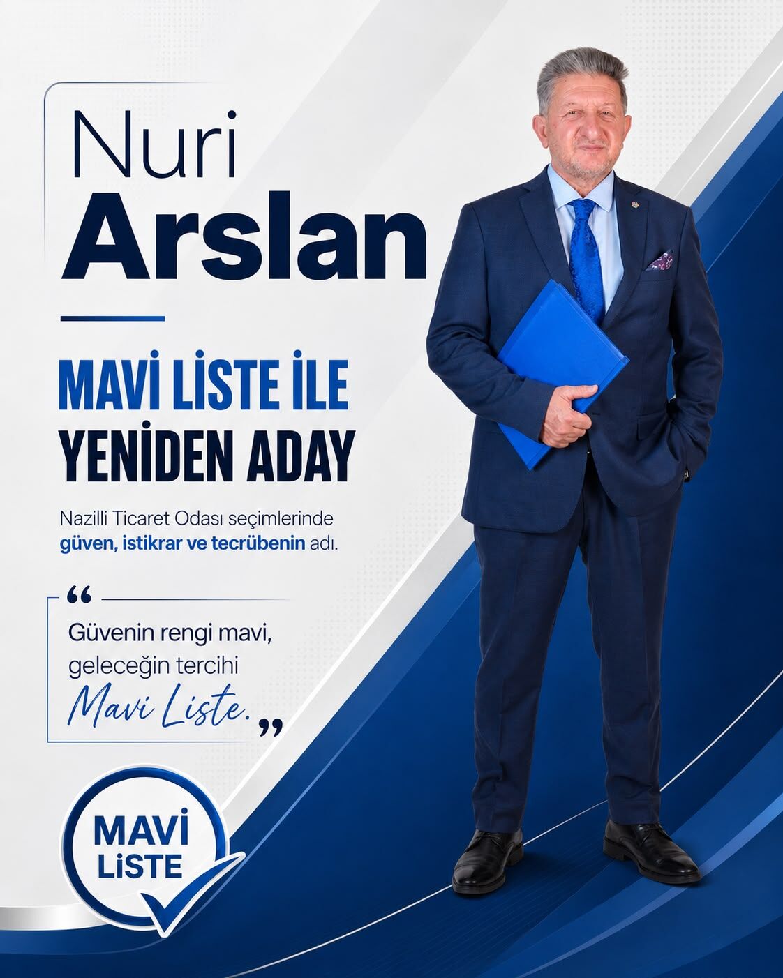 Nuri Arslan Bir Dönem Daha Istiyor Nto Seçimlerinde Mavi Liste Ile Aday