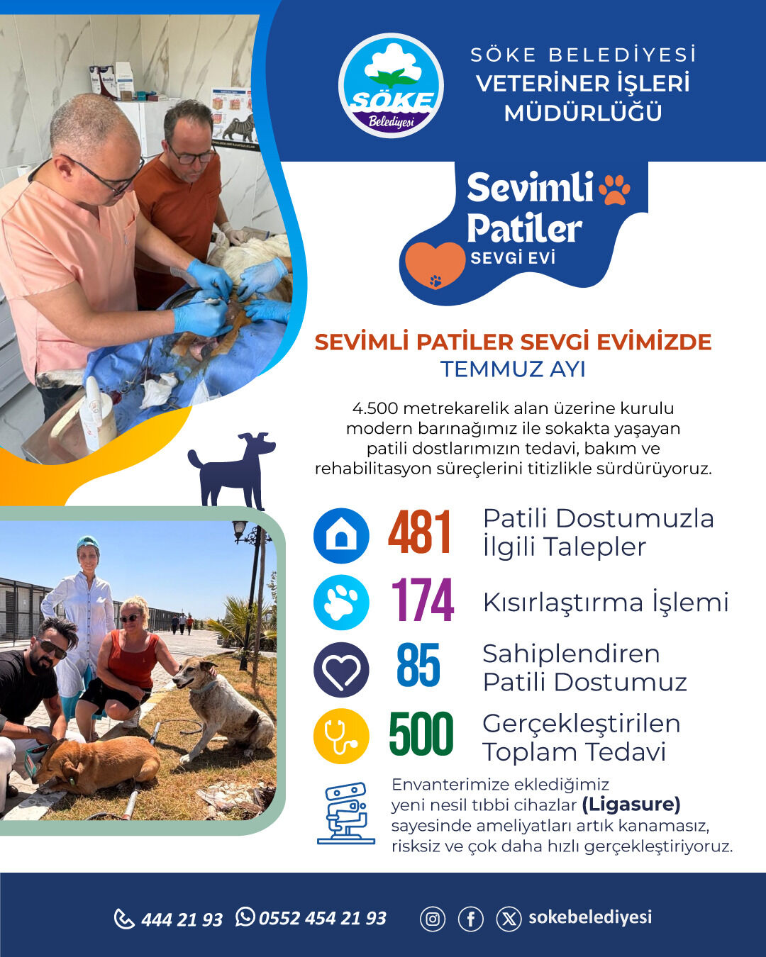 Söke Belediyesi’nden 500 Patili Dosta Tedavi Bakım Hizmeti Yeni Tıbbi Cihazlarla Güvenli Ve Kontrollü Operasyon Imkanı (4)