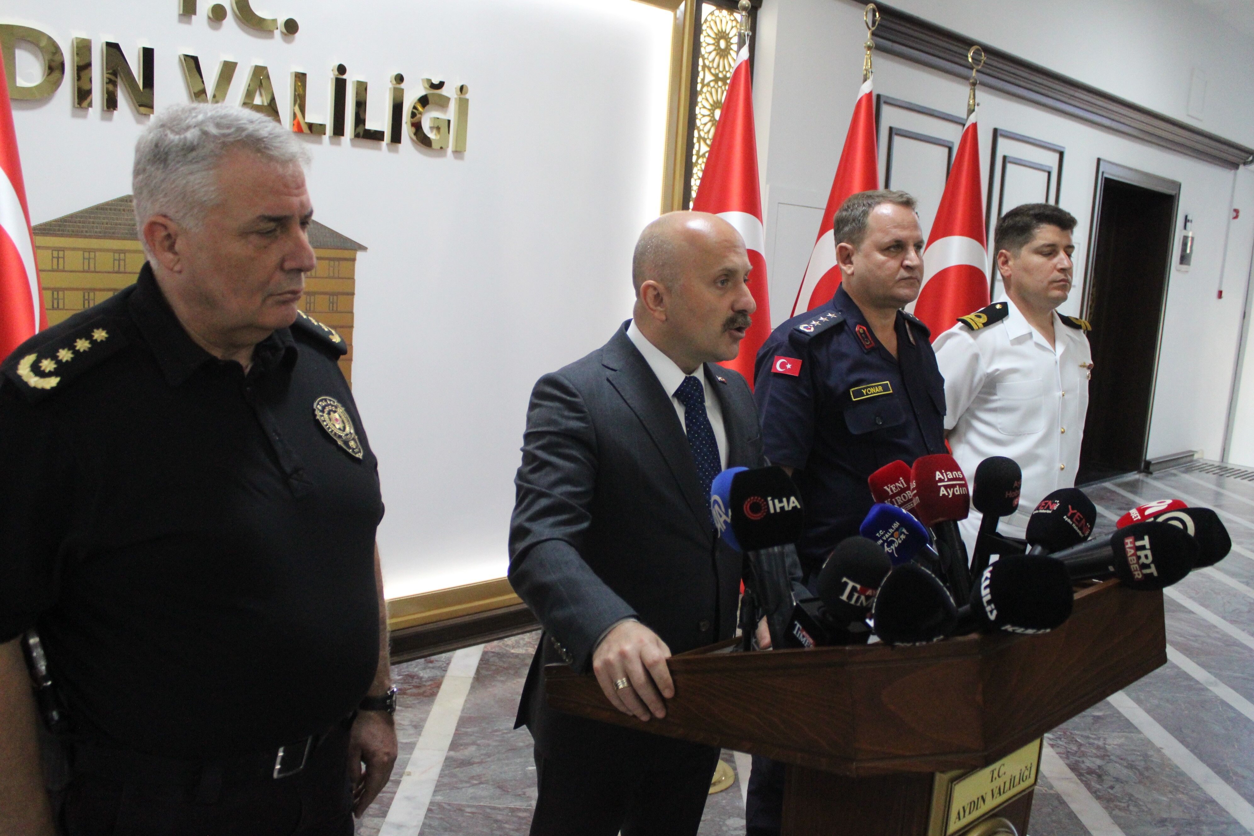 Aydın Valisi Ağustos ayı güvenlik bilançosunu açıkladı 