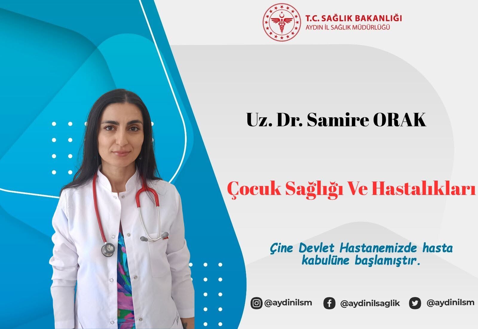 Çinelileri sevindiren atama: İki yeni doktor göreve başladı