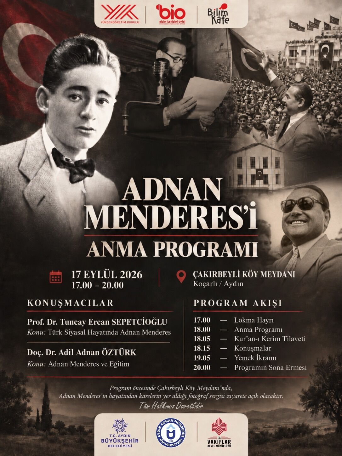 ‘Demokrasi Şehidi’ Menderes, Aydın’da anılacak Program belli oldu