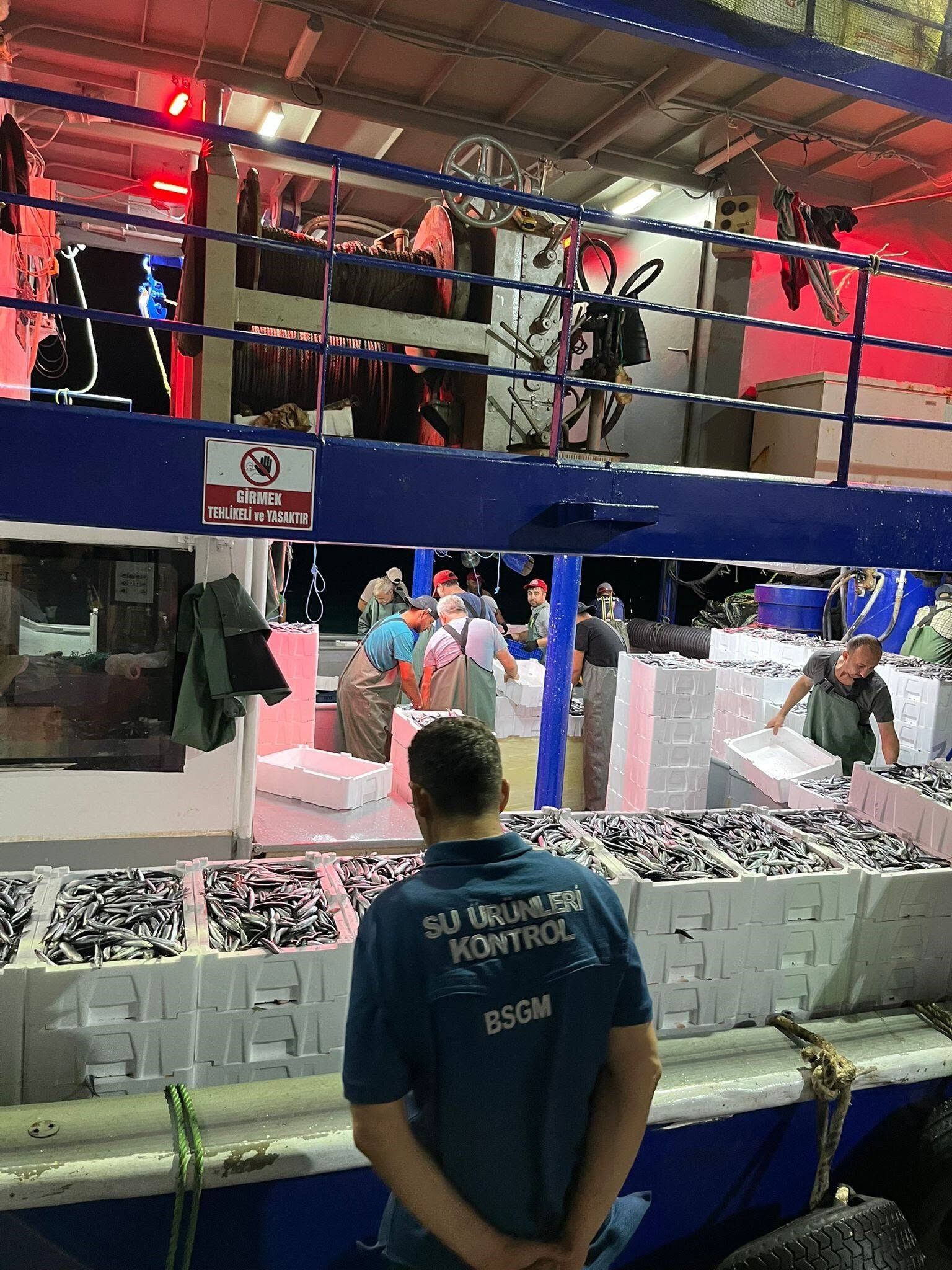 Didim’de ‘hamsi kotası’ denetimi