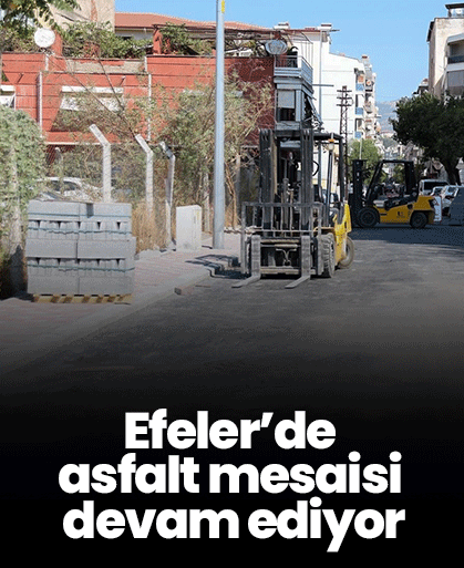 Efeler’de asfalt mesaisi devam ediyor