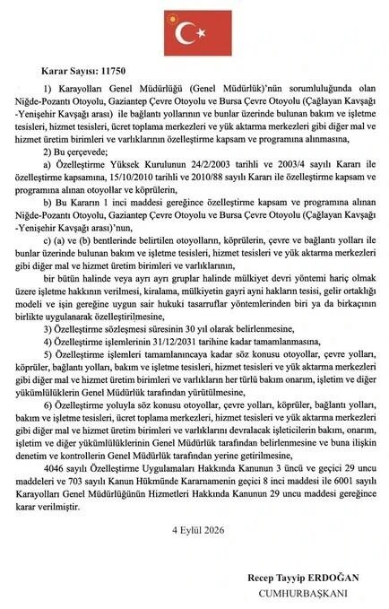 Köprü Ve Otoyollarda 30 Yıllık Özelleştirme Kararı İzmir Aydın Otoyolu Da Listede (2)