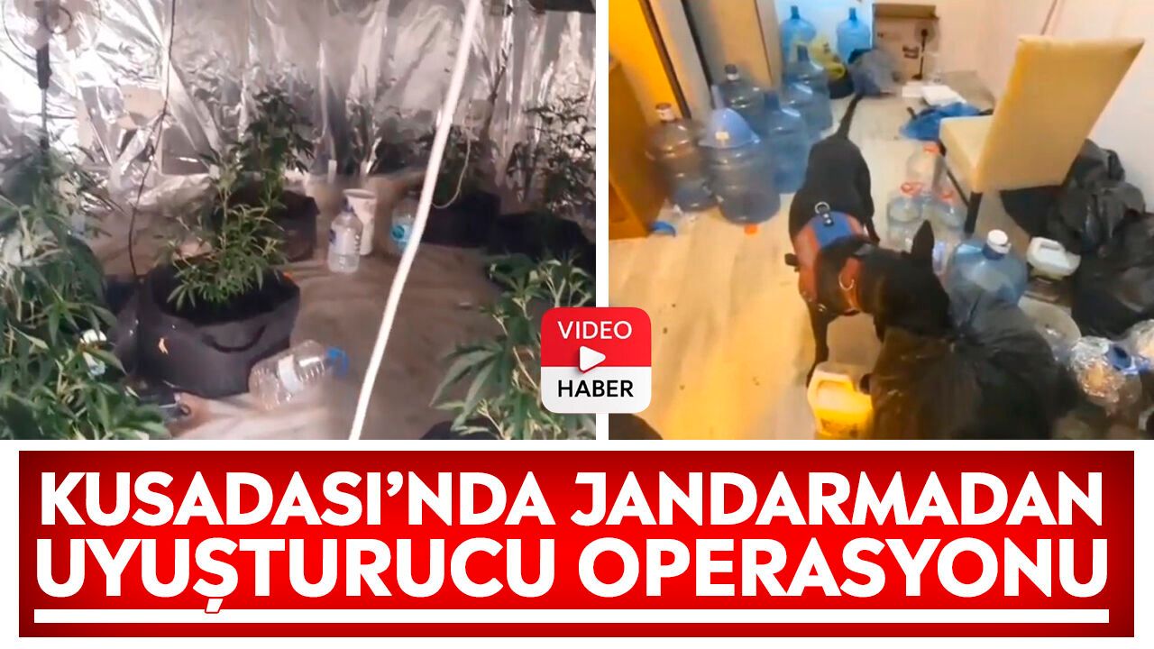 Kuşadası’nda jandarmadan uyuşturucu operasyonu