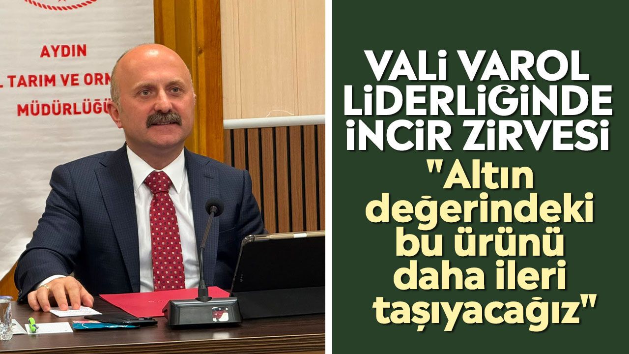 Vali Varol liderliğinde incir zirvesi: "Altın değerindeki bu ürünü daha ileri taşıyacağız"