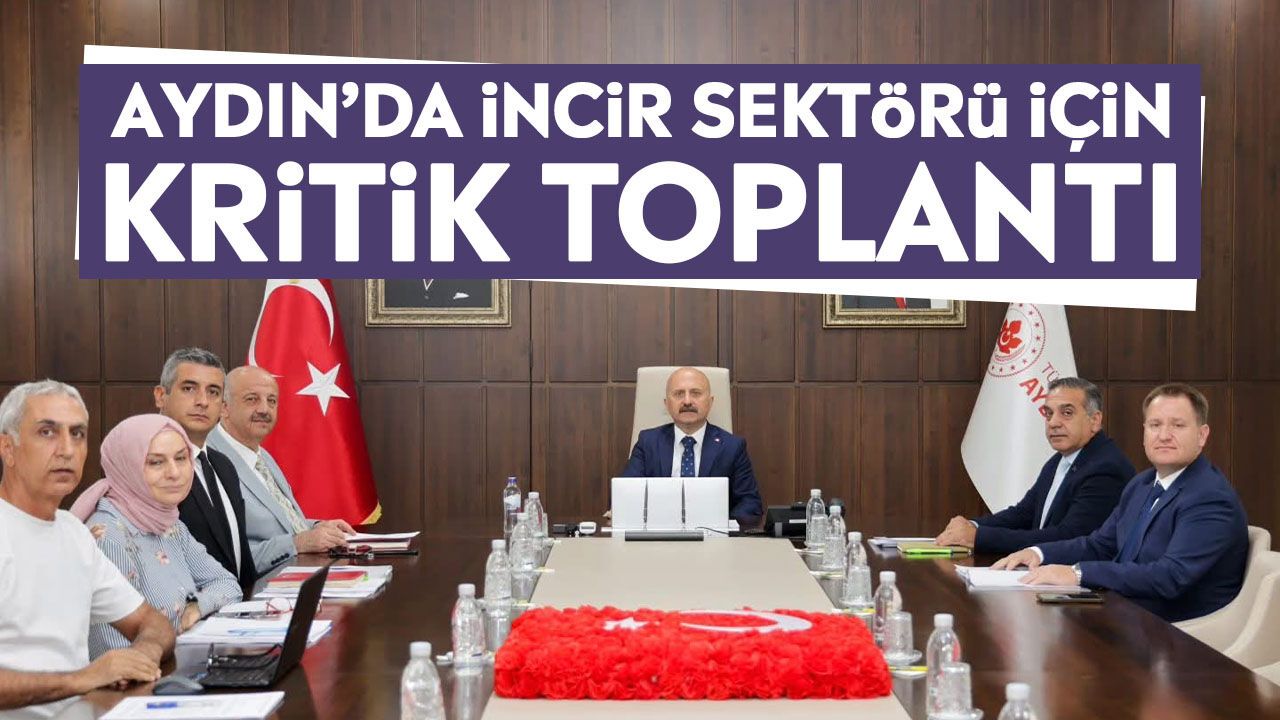 Aydın'da incir sektörü için kritik toplantı