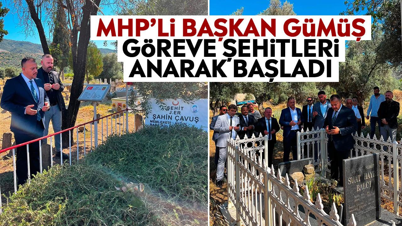 MHP'li Başkan Gümüş göreve şehitleri anarak başladı