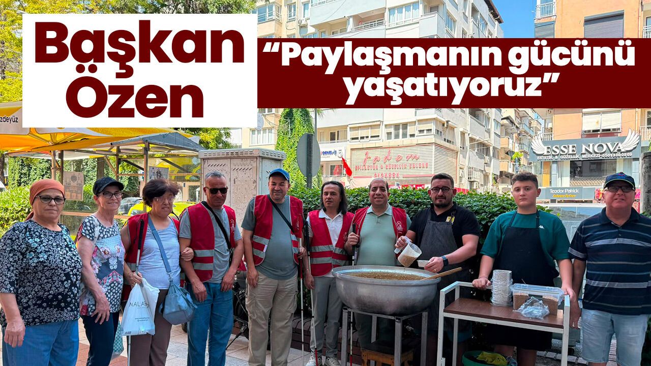Altı Nokta Körler Derneği'nden Aydın'da anlamlı aşure ikramı