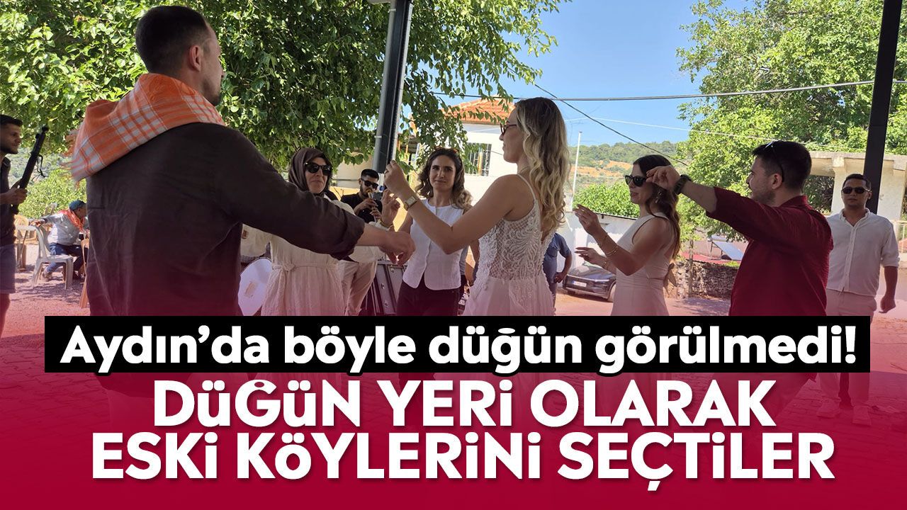 Söke'de dikkat çeken düğün