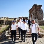 YÖK Heyeti ADÜ’de! Tralleis Antik Kenti'ni ziyaret ettiler
