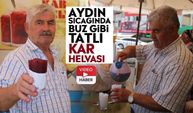 Aydın sıcağında buz gibi tatlı: Kar helvası