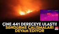 Çine 441 dereceye ulaştı! Söndürme çalışmaları devam ediyor