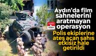 Aydın'da film sahnelerini aratmayan operasyon: Polis ekiplerine ateş açan şahıs etkisiz hale getirildi
