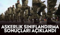 Askerlik sınıflandırma sonuçları açıklandı