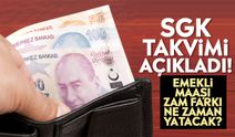 SGK takvimi açıkladı! Emekli maaşı zam farkı ne zaman yatacak?