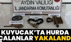 Kuyucak’ta hurda çalanlar yakalandı