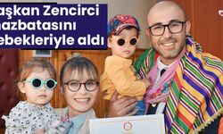 Başkan Zencirci mazbatasını bebekleriyle aldı