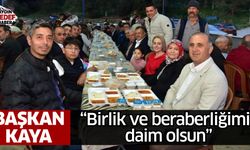 Başkan Kaya orucunu vatandaşlarla açtı