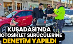 Kuşadası'nda motosiklet sürücülerine denetim yapıldı