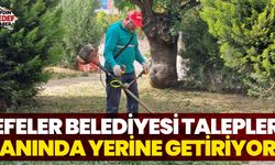 Efeler Belediyesi talepleri anında yerine getiriyor