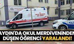 Aydın'da okul merdiveninden düşen öğrenci yaralandı!