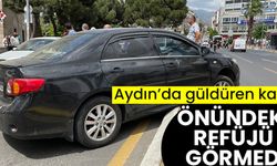 Aydın’da güldüren kaza