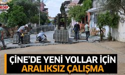 Çine’de yeni yollar için aralıksız çalışma