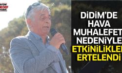 Didim'de hava muhalefeti nedeniyle etkinlikler ertelendi