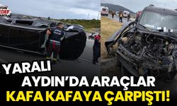 Aydın'da araçlar kafa kafaya çarpıştı: 3 yaralı
