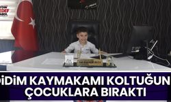 Didim Kaymakamı koltuğunu çocuklara bıraktı