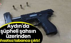 Aydın'da şüpheli şahsın üzerinden ruhsatsız tabanca çıktı!