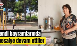 Kendi bayramlarında mesaiye devam ettiler