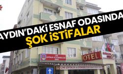 Aydın’daki esnaf odasında şok istifalar