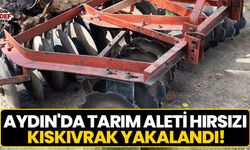 Aydın'da tarım aleti hırsızı kıskıvrak yakalandı!