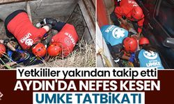 Aydın'da nefes kesen UMKE tatbikatı