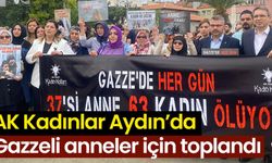 AK Kadınlar Aydın’da Gazzeli anneler için toplandı