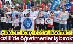 Nazilli’de öğretmenler iş bıraktı