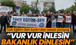 Türk Eğitim Sen Aydın’dan sessiz yürüyüş