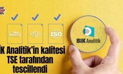 BİK Analitik’in kalitesi TSE tarafından tescillendi