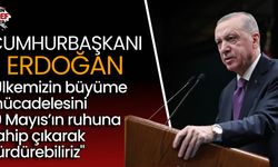 Cumhurbaşkanı Erdoğan'dan 19 Mayıs mesajı