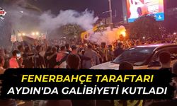 Fenerbahçe taraftarı Aydın'da galibiyeti kutladı